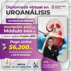 Diplomado Virtual en Uroanálisis 3ra Generación.