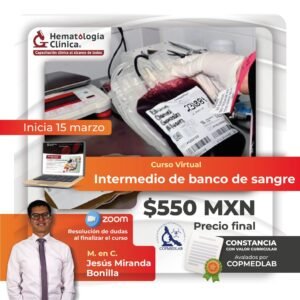 Curso Intermedio de Banco de Sangre (Marzo 2026)