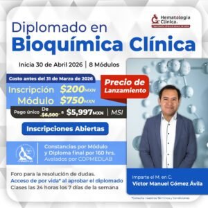 Diplomado Virtual en Bioquímica Clínica 9na Generación