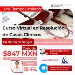 Curso Virtual en Resolución de Casos Clínicos en Banco de Sangre (Abril 2026)