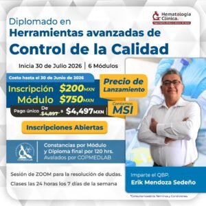 Diplomado Virtual en Herramientas Avanzadas de Control de la Calidad 3ra Generación