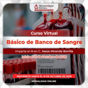 Curso Básico de Banco de Sangre (Octubre 2026)