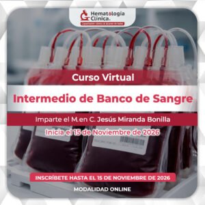 Curso Intermedio de Banco de Sangre (Noviembre 2026)